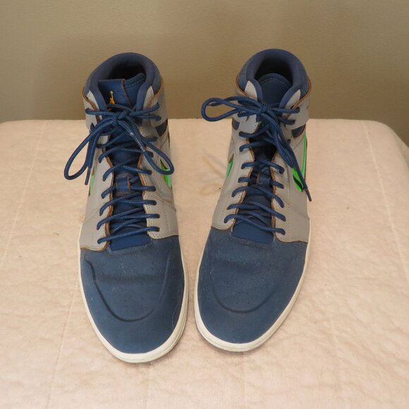 Men's Pre-Owned Nike Air Jordan 1 Nouveau Dunk from Above 23 Blue High Tops - Picture 1 of 9
